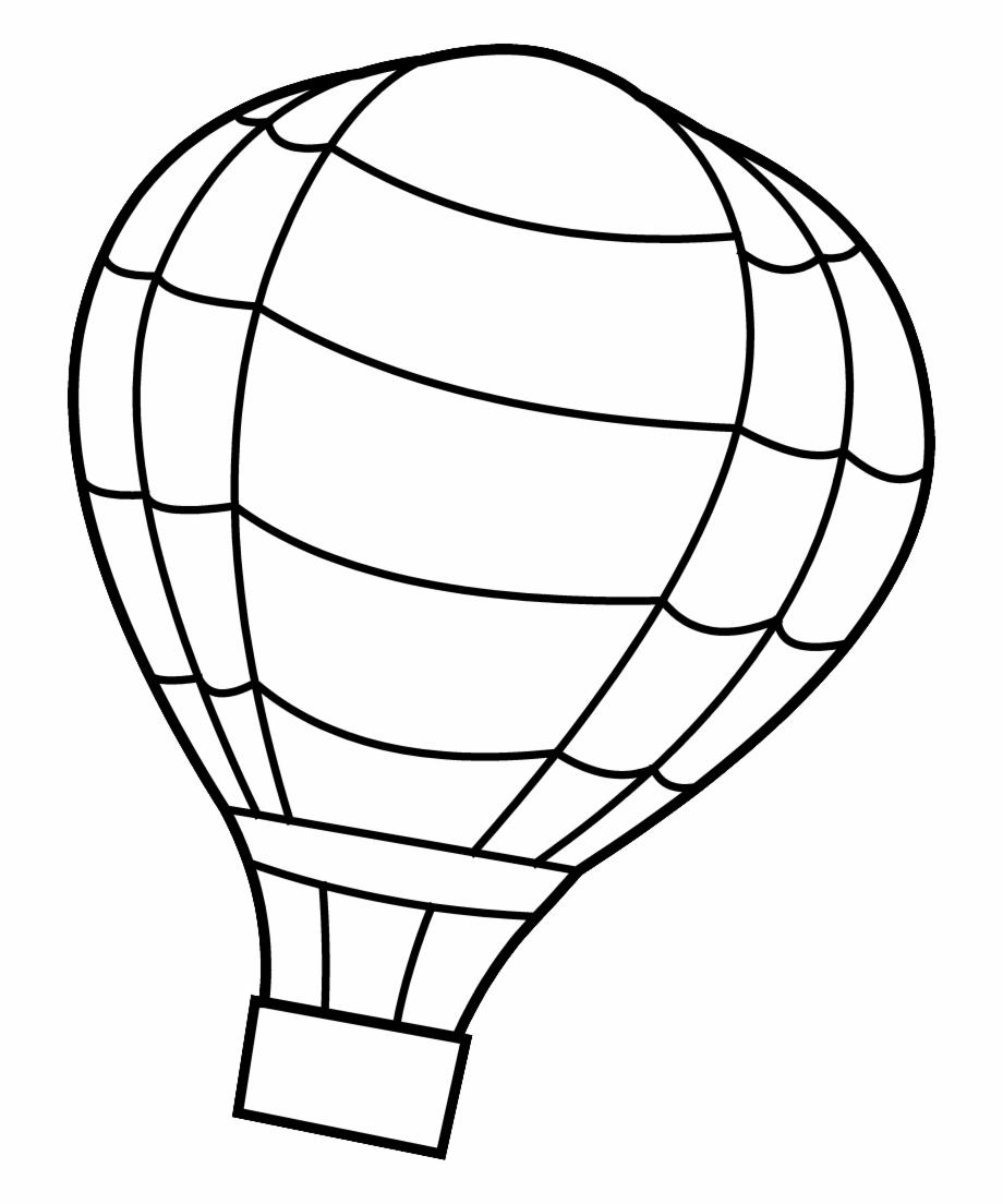 19 Hot Air Balloon Vector Free Stock Black And White.