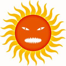 blazing hot sun clip art.