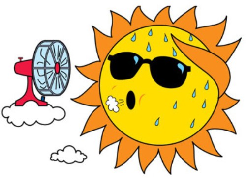 Hot weather clipart.