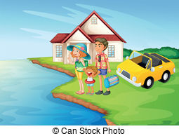 Beach House Clip Art.