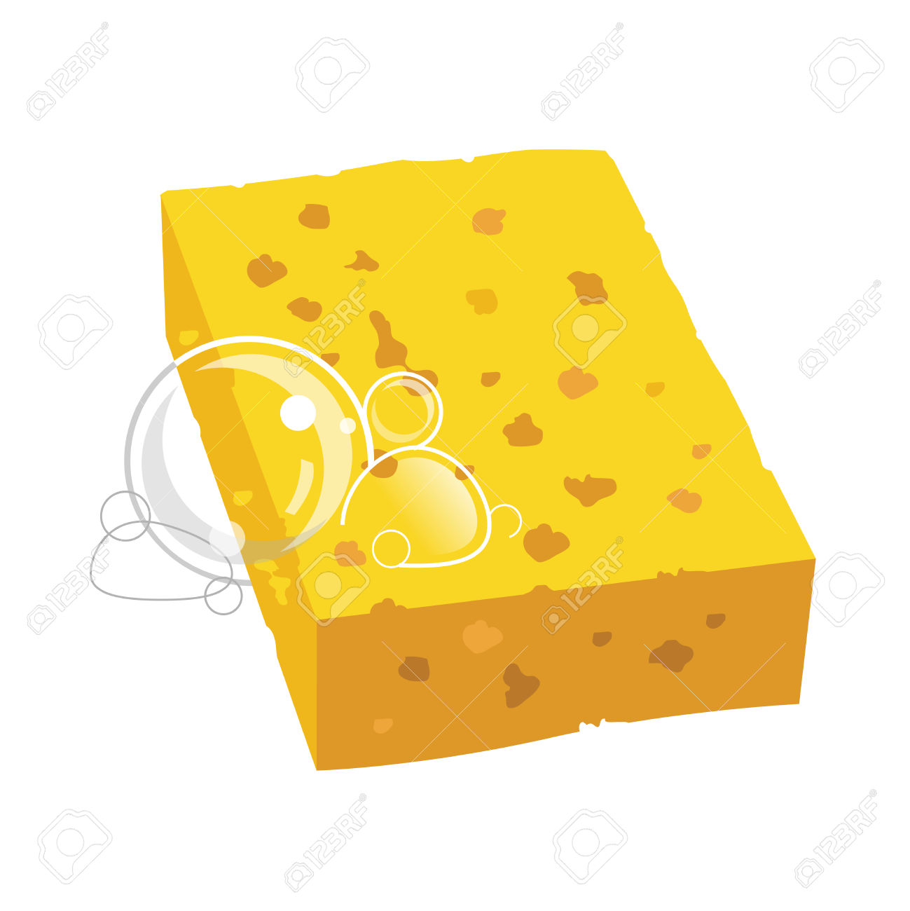 Kitchen Sponge Clipart.