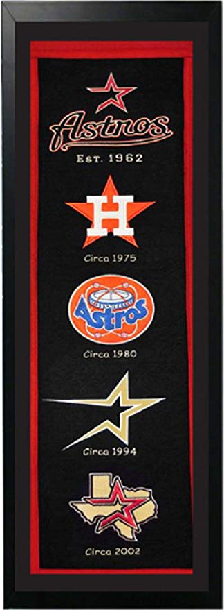 Amazon.com: Encore Houston Astros Logo History Felt Banner.