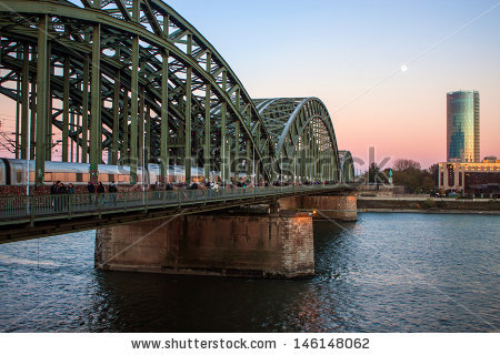 Hohenzollern Bridge Stock Photos, Royalty.