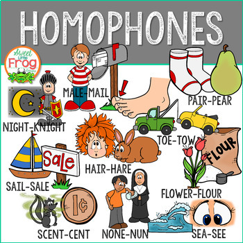 Homophones Clip Art.