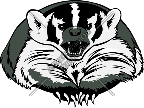 448 Badger free clipart.