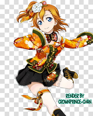 Honoka Kousaka transparent background PNG cliparts free.