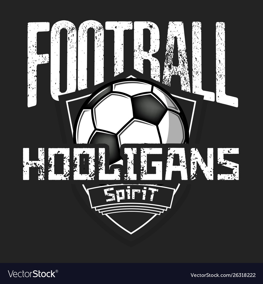 Football logo football hooligans spirit.