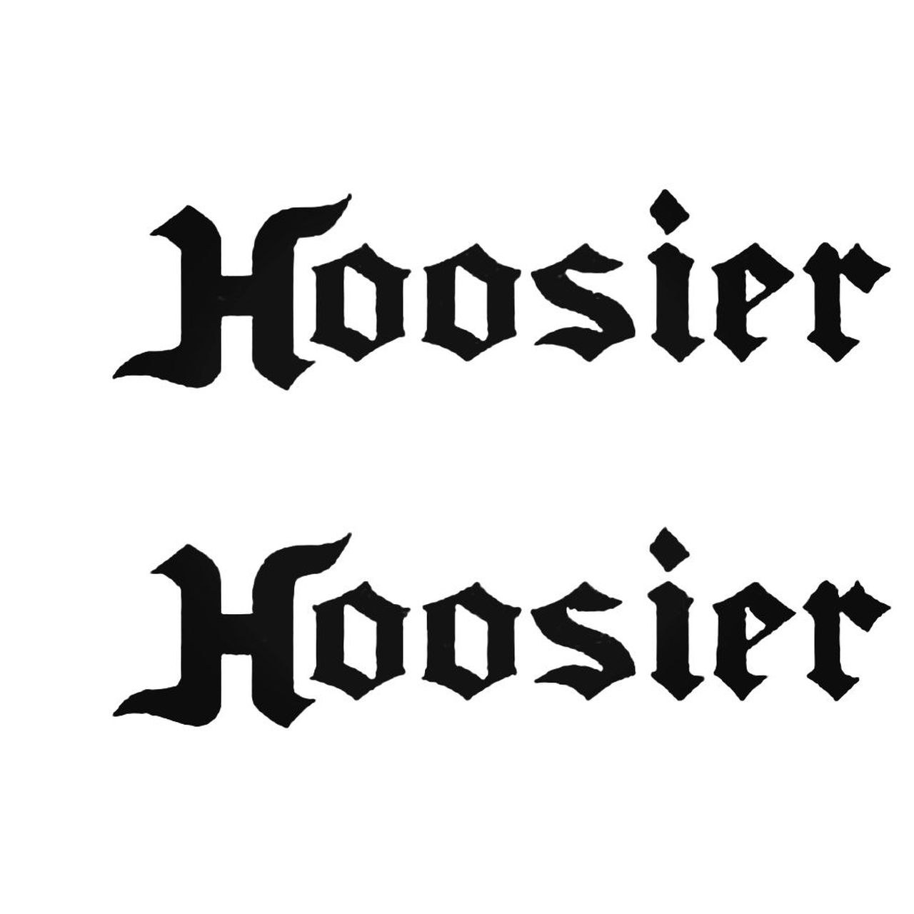 Hoosier Decal Sticker.