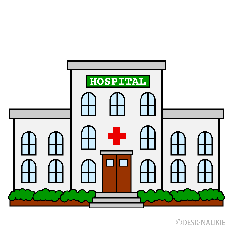 Free Cute Hospital Clipart Image｜Illustoon.