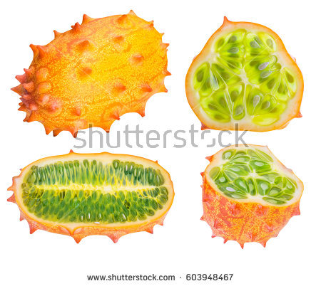 Horned Melon Stock Images, Royalty.