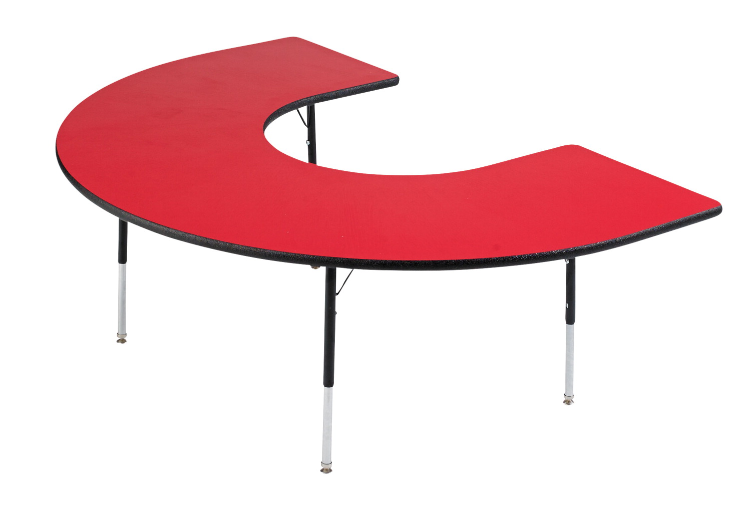 Classroom Select Adjustable Activity Table, Horseshoe, 60 x 66 Inches,  LockEdge, Various Options.