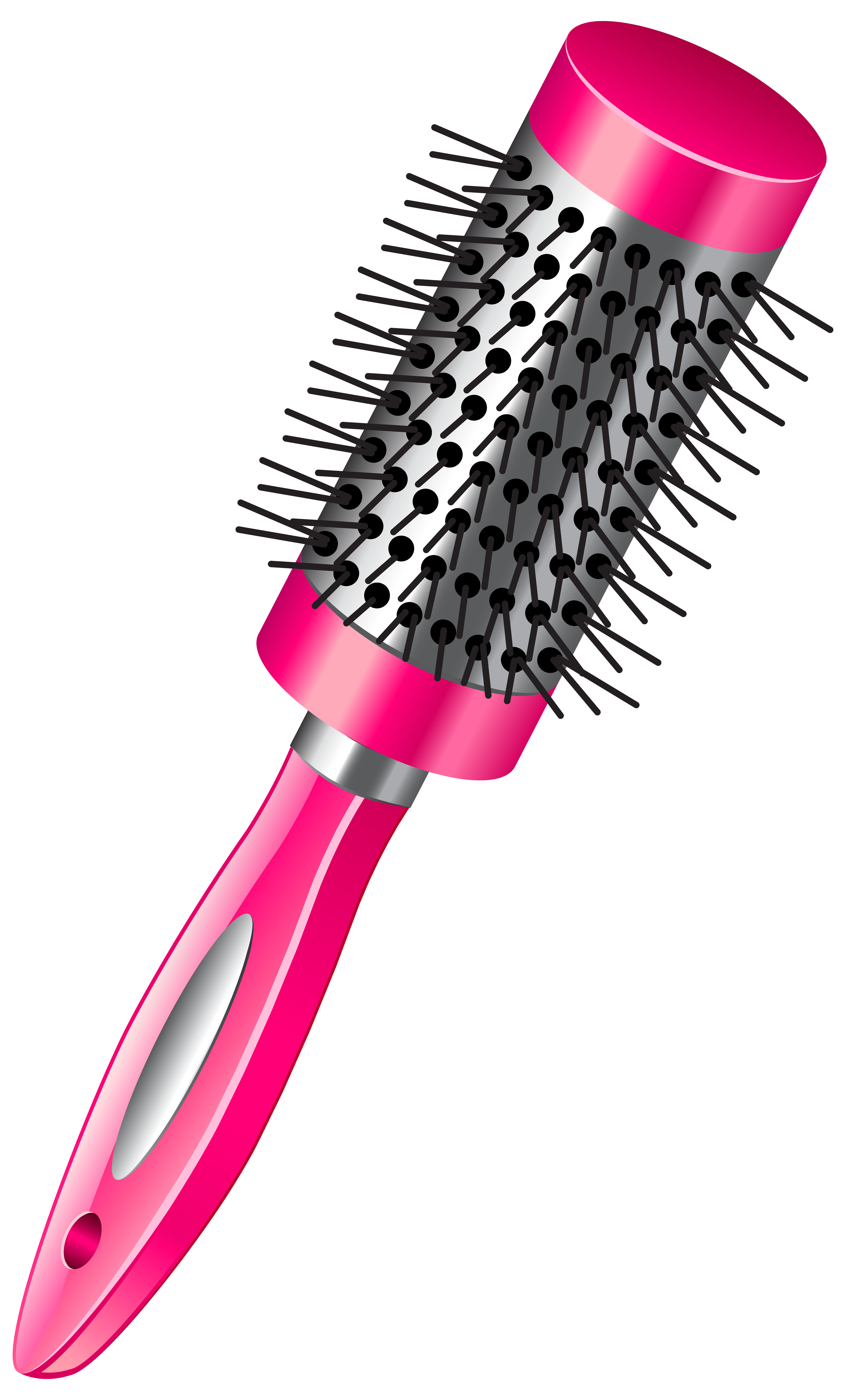 Hairbrush PNG Transparent Clip Art Image.