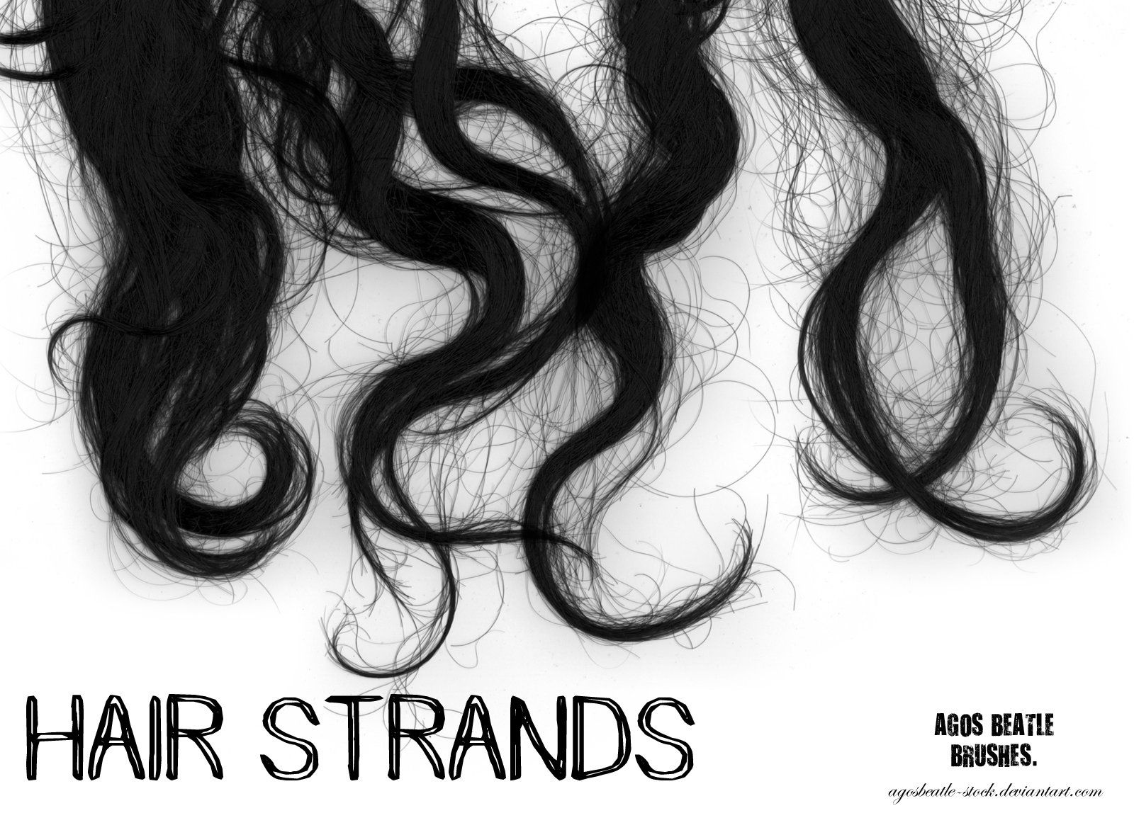 BRUSHES: Hair strands by agosbeatle.