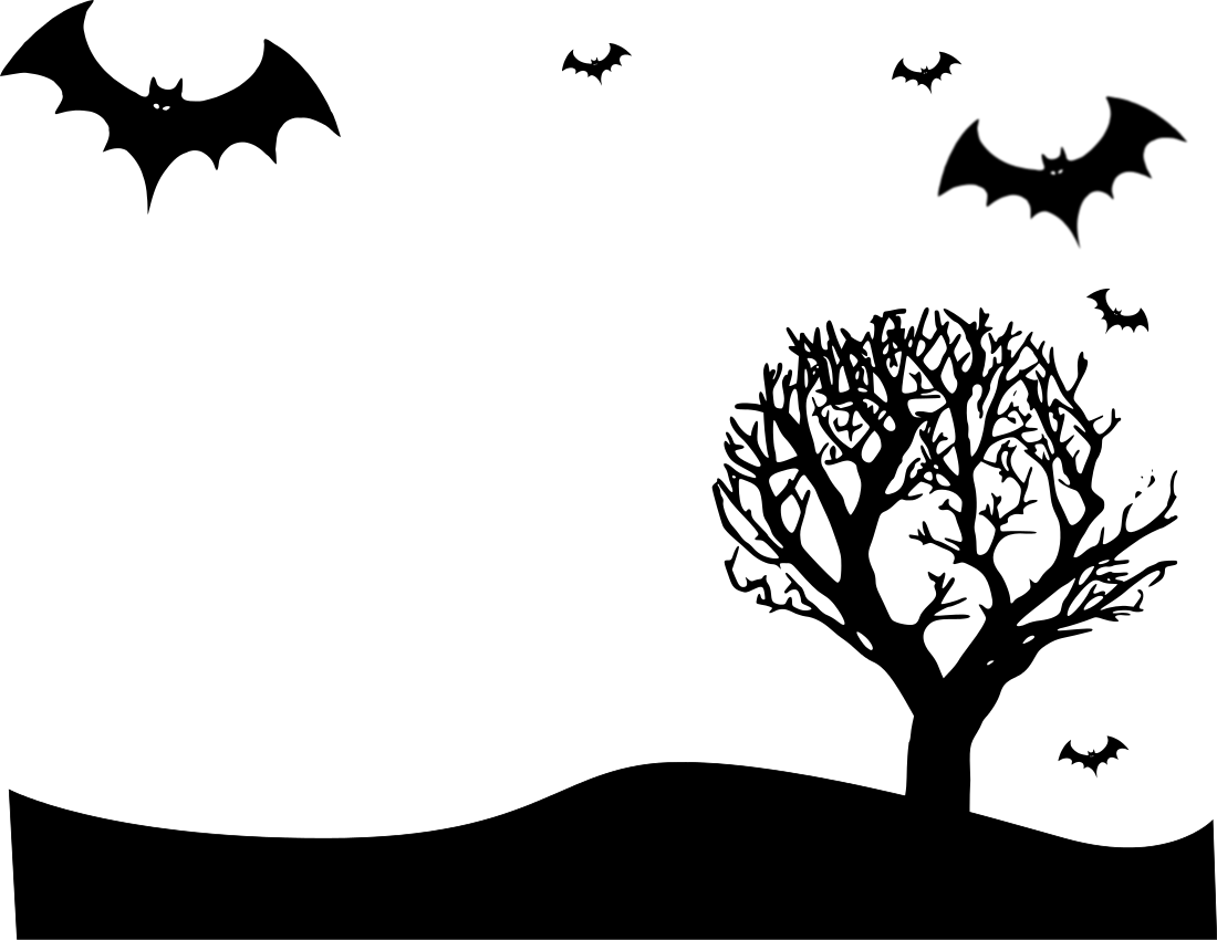 Halloween Border Clipart Landscape.