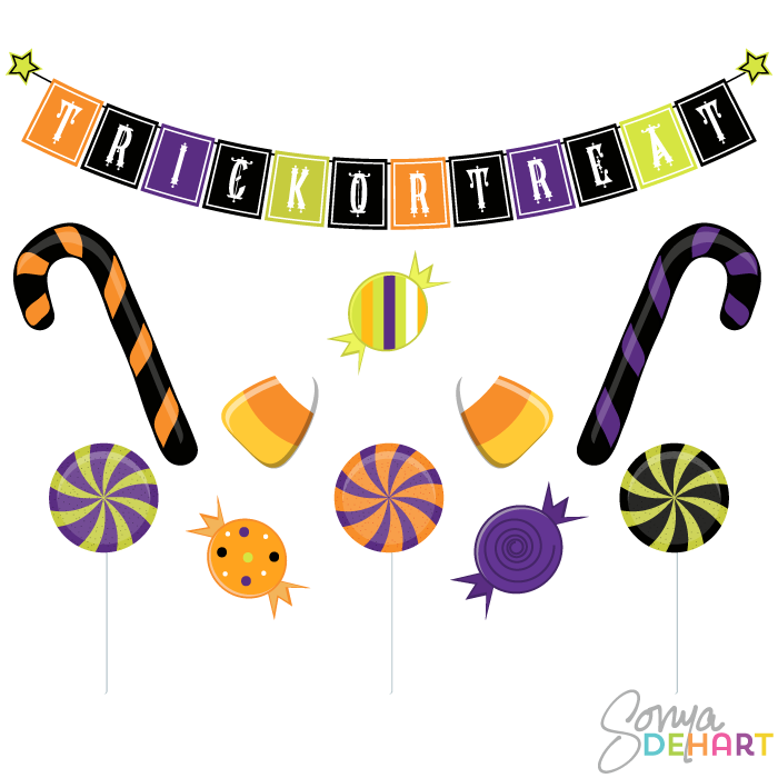 Halloween candy clip art free clipart images 3.