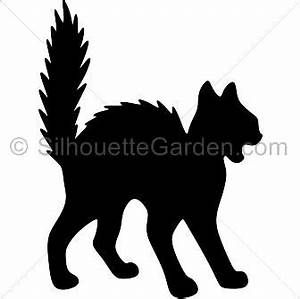 halloween scary black cat clip art.