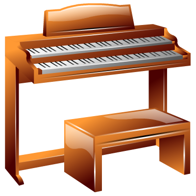 Hammond organ clipart.