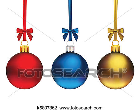 Christmas Ornaments Clipart.