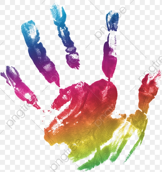 Handprint, Handprint Color, Handprint Clipart PNG Transparent Image.