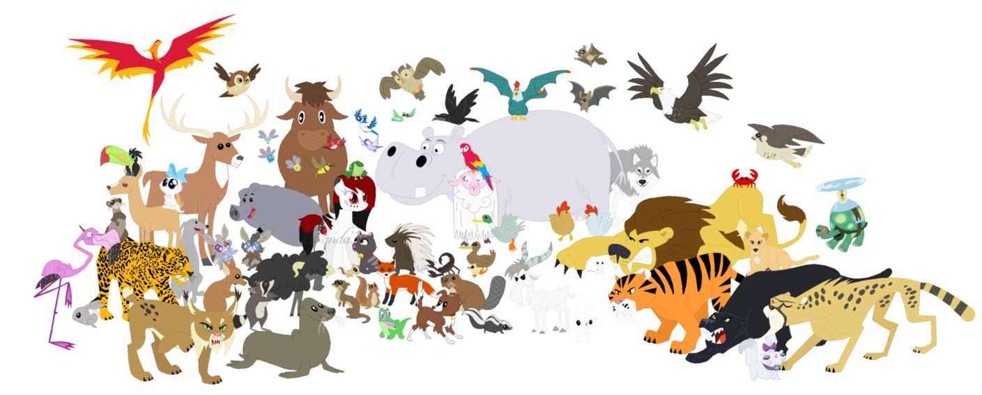 happy world animal day animals clipart.