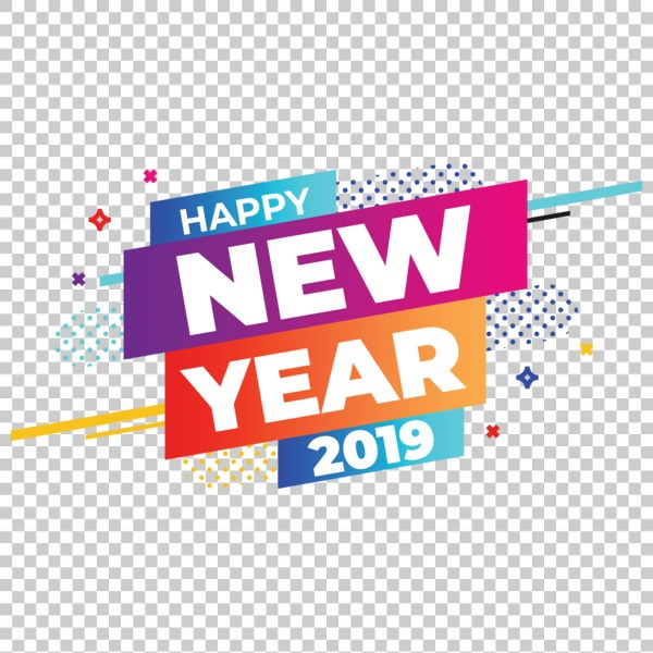 Happy new year 2019 Free PNG.