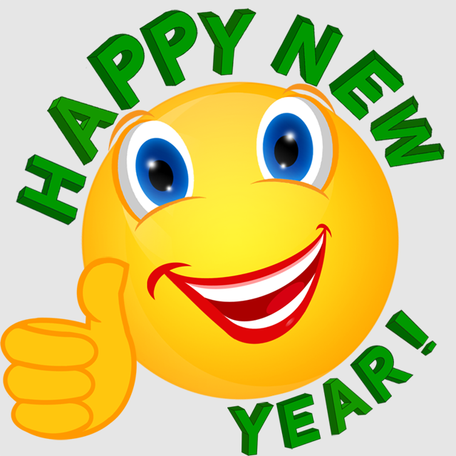 Happy New Year Icon clipart.