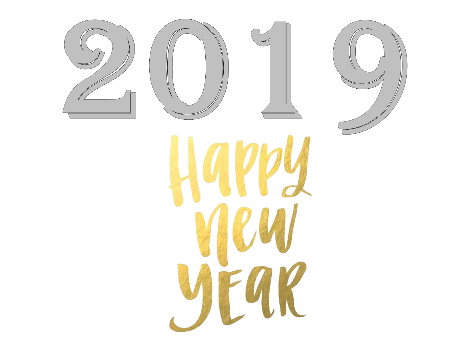 New Year 2019 PNG Transparent Images Free Download.