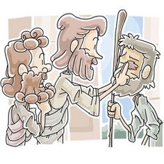 Jesus Healing The Sick With Scriptures Sayings Clipart.