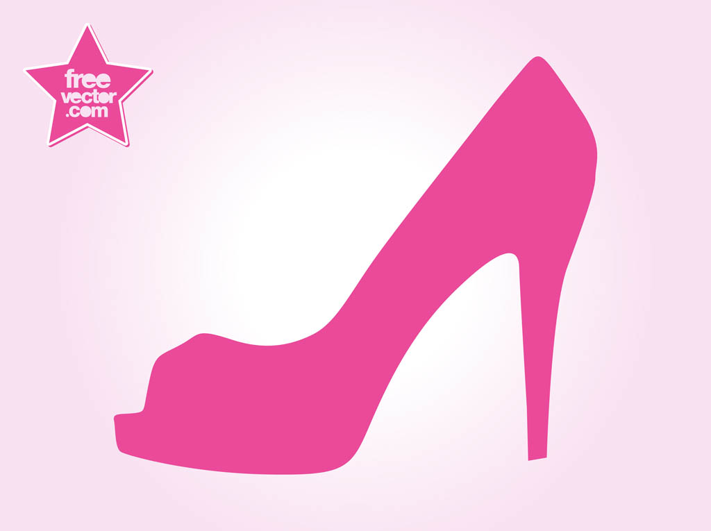 High heel shoes clip art.