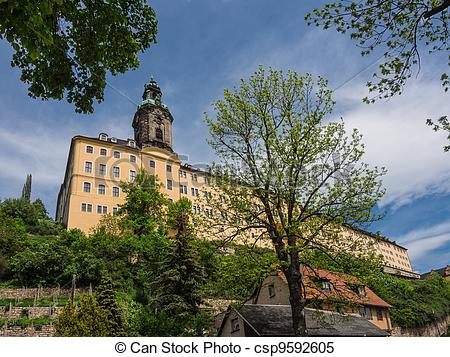 Stock Images of The baroque Castle Heidecksburg in Rudolstadt.