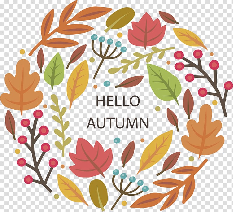 Poster Autumn , Hello autumn Poster transparent background.