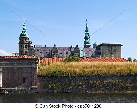 Stock Photography of Kronborg Castle of Hamlet Elsinore Helsingor.