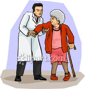 Doctor Helping Someone Clipart.