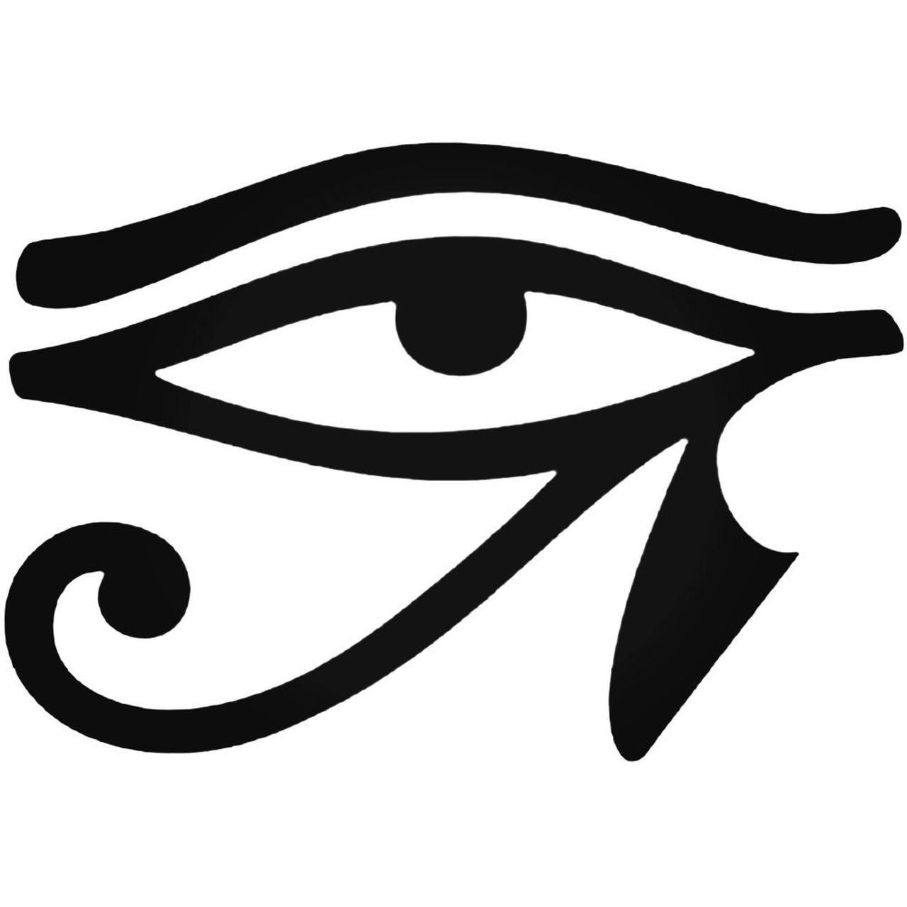 Egyptian Hieroglyphic Eye Of Horus Decal Sticker.