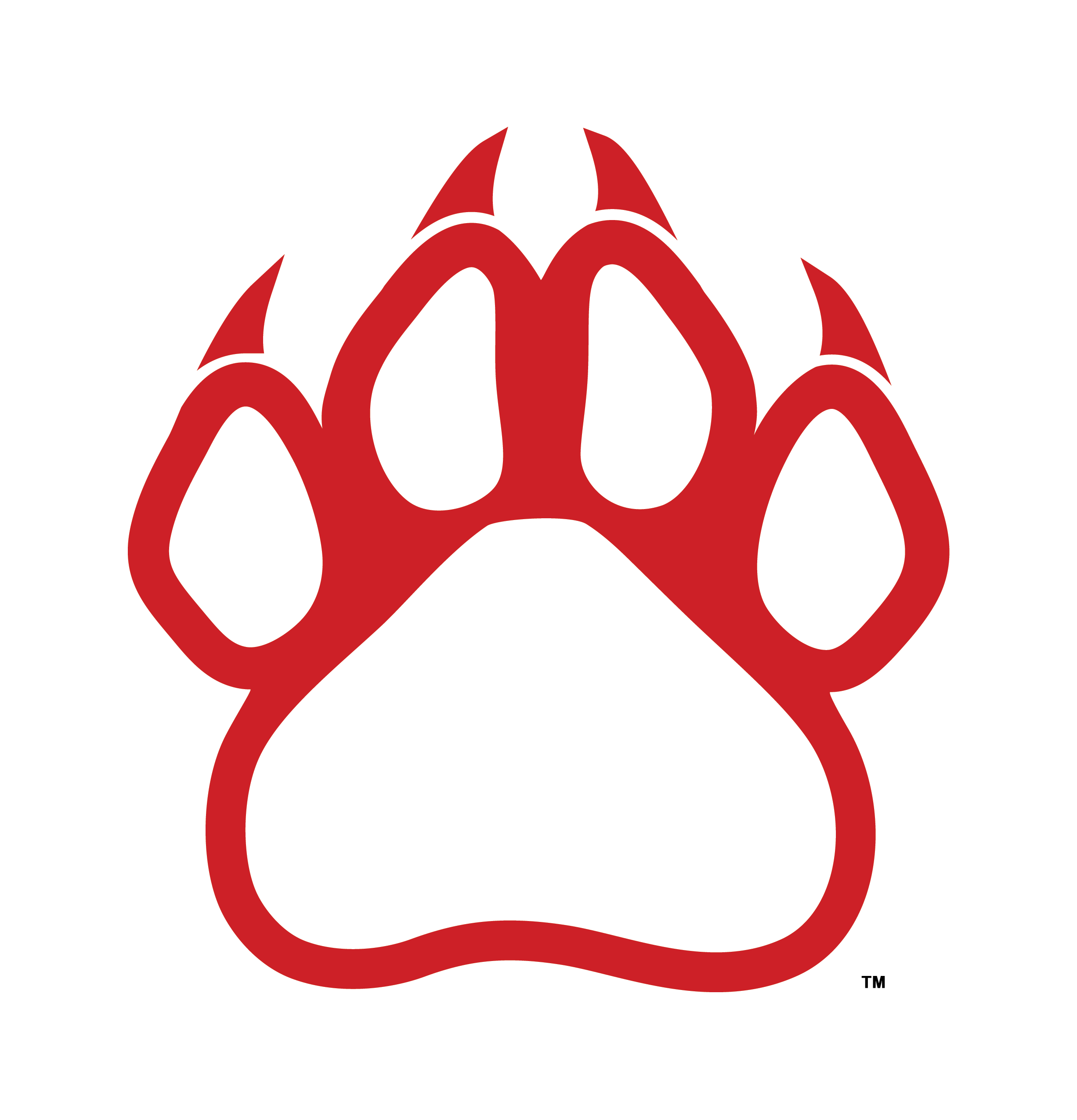 Paw school spirit clipart.