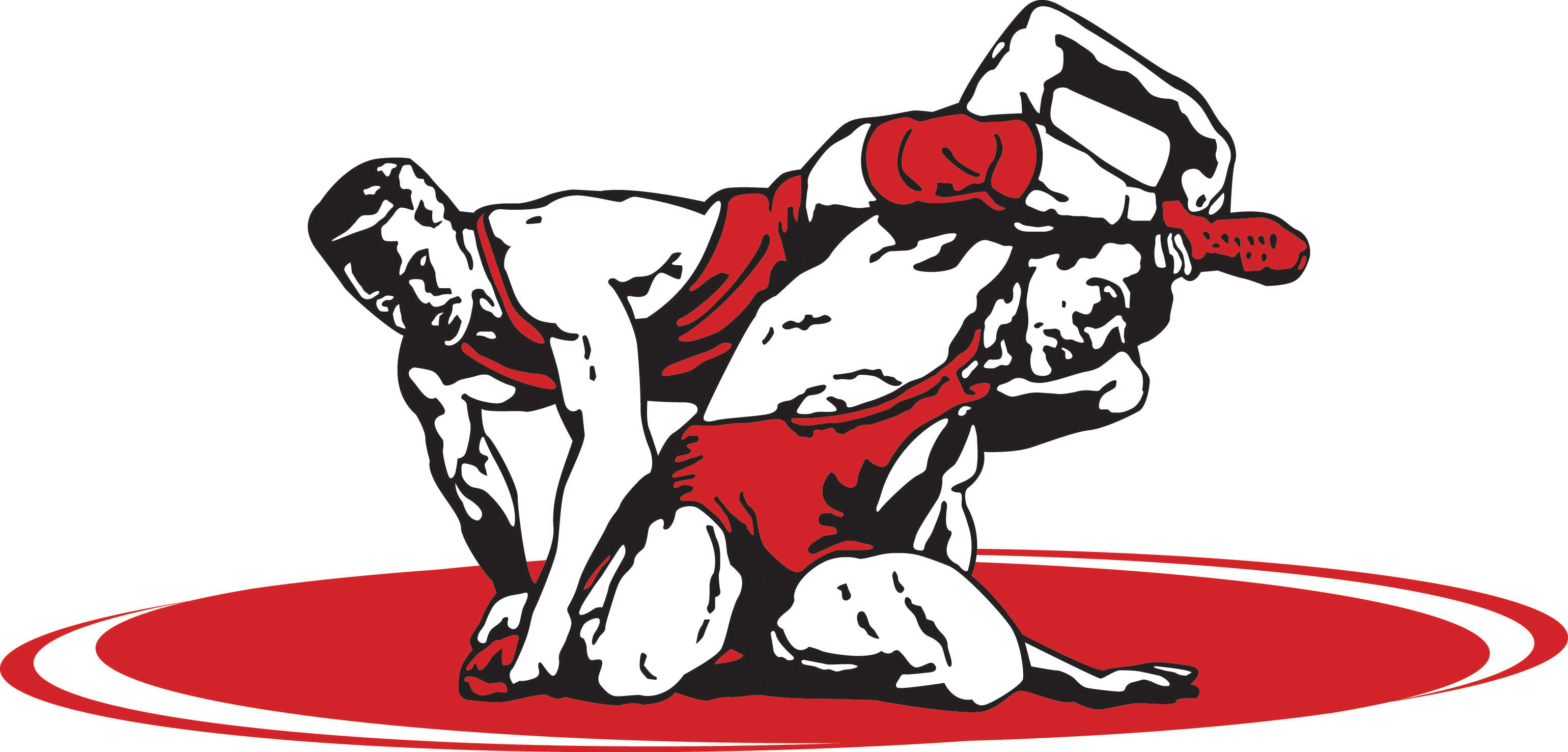 High School Wrestler Clipart.