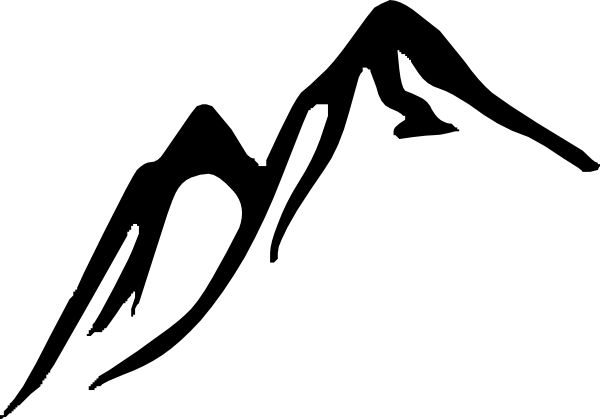 Mountain Hiking Clip Art.