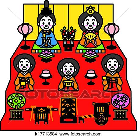 Hinamatsuri, the Dolls' Festival of Clipart.