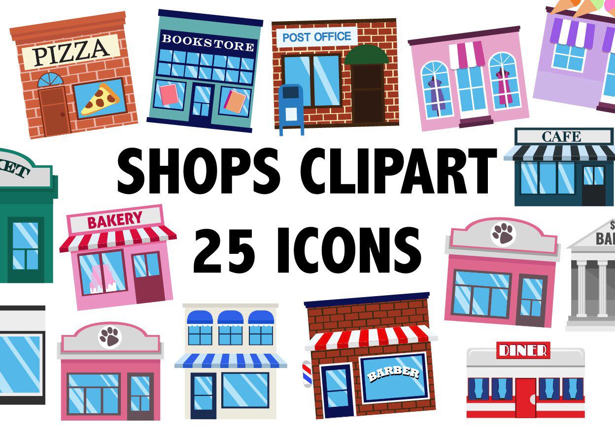 SHOPS CLIPART.