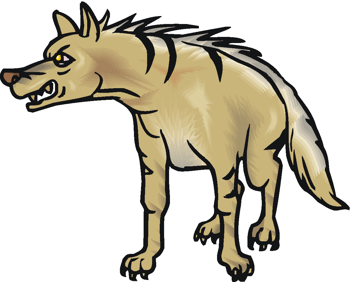 Hyena Clip Art.