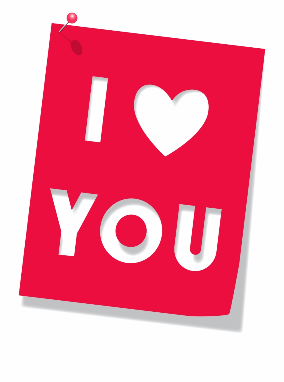 I Love You Text Vector Free Png Clipart.