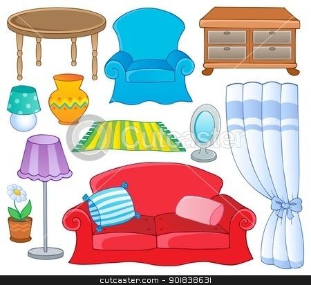 Bedroom Furniture Clipart.