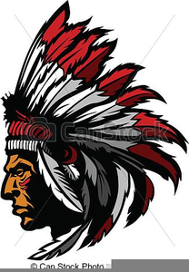 Indian Chief Mascot Clipart.