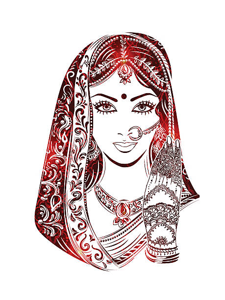 Best Clip Art Of A Indian Princess Illustrations, Royalty.