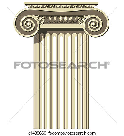 Ionic Column Clip Art.