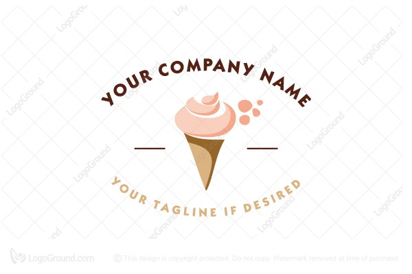 Exclusive Logo 55983, Ice Cream Logo.