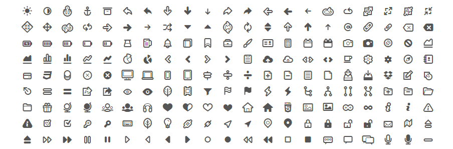 Icon fonts: List of 41 Beautiful & Free Icon Fonts.