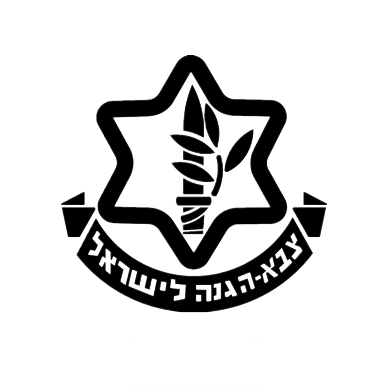 15*14.5cm Israel defense forces IDF car sticker decals Israeli Army Unit  Hebrew The Jews Jewish.