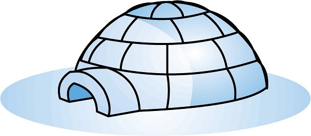 Cartoon Igloo Clipart#2028068.