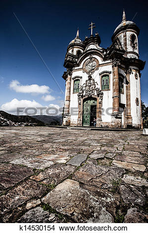 Stock Photo of View of the Igreja de Sao Francisco de Assis of the.